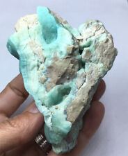 Bluish Green Aragonite crystal with Botryoidal Formation & heart shape picture