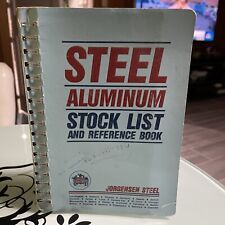 Vintage Steel Aluminum Stock List & Reference Book Jorgensen 1988 Spiral Book picture