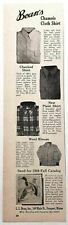 1958 Print Ad L.L. Bean's Outdoors Shirts & Wool Blouse Freeport,Maine picture