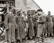 POLISH ARMY Lieutenant Interrogating German POWs WW2 Photo  (204-k) picture