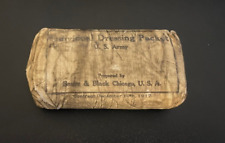 WWI US ARMY M1910 FIRST AID KIT BANDAGE, SEALED-DATED 1917 picture