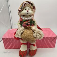 Vintage 1993 Bunny Rabbit House Of Lloyd Christmas  Weighted Shelf Decor  picture