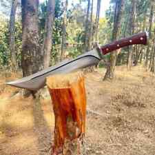 CUSTOM HANDMADE CARBON STEEL BLADE TACTICAL SPLITTER KNIFE HUNTING CAMPING KNIFE picture