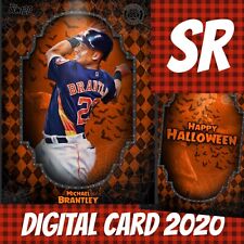 2020 Topps Colorful 20 Michael Brantley Halloween Orange Base Digital Card picture