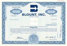 Blount, Inc. - Stock Certificate - Specimen Stocks & Bonds picture