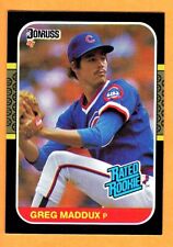 GREG MADDUX(CHICAGO CUBS) 1987 DONRUSS RATED ROOKIE BASEBALL Card picture