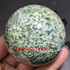 1pc 360g+ Natural Qinghai jade Ball Quartz Crystal Sphere Reiki Healing 60mm+ picture