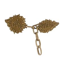 IHS Embossed Gold Tone Replacement Clasp for Vestments and Church Attire 5 In picture