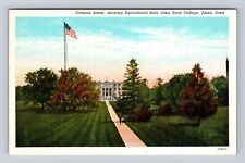 Ames IA-Iowa, Campus Scene, Agricultural Hall, State College, Vintage Postcard picture