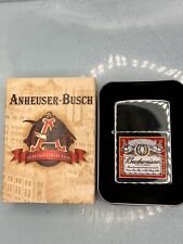2003 Budweiser Label High Polished Chrome Zippo Lighter NEW picture