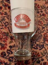 Vintage GRIZZLY BEER AUTHENTIC CANADIAN LAGER Drinking Glass Bar Room Man Cave picture