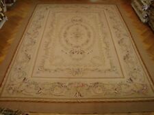 10x14 Alabaster Aubusson wool Flat Woven French Decorative Handmade rug PIX-4709 picture