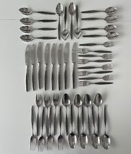43 Interpur JARDINERA Japan Stainless Flatware Floral Mid Century VTG Mixed Lot picture