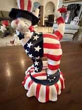 Vintage Whimsiclay  Patriotic Cat  Perfect Condition picture