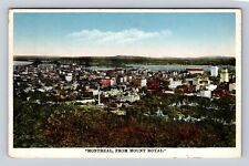 Montreal Quebec-Canada, Birds Eye View Montreal, Antique Vintage c1935 Postcard picture