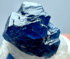 125 Carat Extremely Rare Top Blue Spinel Crystals, Mica On Matrx From Skardu @PK picture