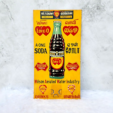 Vintage Wilson Love O Soda Drink Advertising Tin Sign Old Rare Collectible TS430 picture