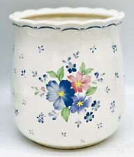Vintage ceramic floral plant vase Japanese picture