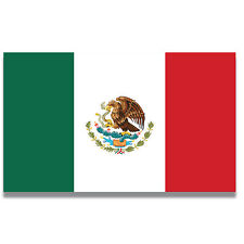 Mexican Mexico Flag Magnet Decal, 5x8 Inches, Automotive Magnet picture