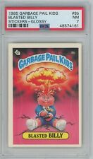 1985 Topps OS1 Garbage Pail Kids Series 1 BLASTED BILLY 8b GLOSSY Card PSA 7 NM picture