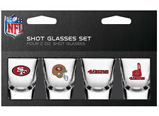 NFL San Francisco 49ers 2oz Shot Glasses Set 4 Pack picture