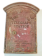 Antique GAMEWELL Fire Alarm Telegraph Station EXCELSIOR Rare Find Working w Key picture