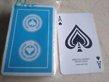 AMERICAN CONTRACT BRIDGE LEAGUE BLUE PLAYING SWAP CARDS DECK picture