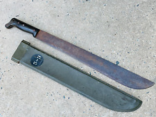 Old Vtg WWII Legitimus Collins & Co US Army Machete Sheath Military Blade Knife picture