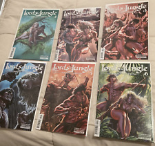 Lords of the Jungle Featuring Tarzan & Sheena Dynamite Comic lot 1-5 w/ Variants picture
