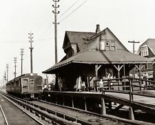 1950s NEW DORP STATEN ISLAND Railroad Station 8.5X11 PHOTO picture