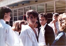 VTG 1980S FOUND PHOTO - HANDSOME YOUNG MEN PROM HIGH SCHOOL PREPPY BOYS STUDENTS picture