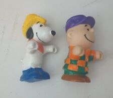 Vintage 70s-80s Peanuts Charlie Brown And Snoopy Figures picture