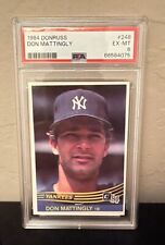 Don Mattingly HOF Baseball Player - 1984 Donruss #248 PSA 6 picture