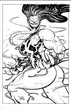 Marvel Venom She-Hulk 'What-If' Sketch Black & White 11x17 Original Artwork picture