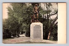 Concord MA-Massachusetts, Minute Monument And Bridge, Antique, Vintage Postcard picture