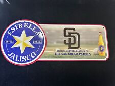 ⚡️1 LOT⚡️Estrella Jalisco San Diego Padres  Metal Beer Bar Tin Tacker Baseball picture