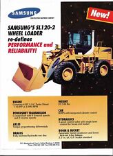 Original Samsung Model SL120-2 Wheel Loader Specifications Sheet Sales Brochure picture
