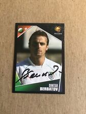 Dimitar Berbatov,  Bulgaria 🇧🇬 Panini UEFA Euro 2004 hand signed picture