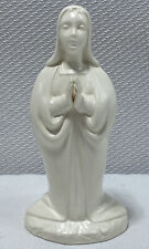Vintage Holland Mold Nativity Mary Kneeling Praying 5” Porcelain Glazed Figurine picture