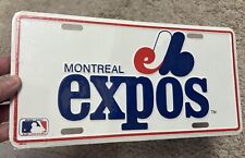 NOS Vintage Montreal Expos Metal Front License Plate picture