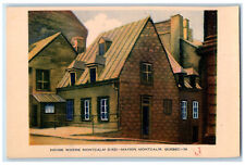 c1940's House Where Montcalm Died Maison Montcalm Quebec Canada Postcard picture
