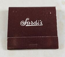 Rare Vintage Matchbook Cover Z7 New York Sardi's 44th St Party Masks Faces New picture
