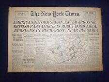 1944 SEPTEMBER 1 NEW YORK TIMES - AMERICANS STORM SEDAN, ENTER ARGONNE - NP 6610 picture