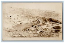 c1920's Bird's Eye View Of The Amphitheatre Carthage Tunisia RPPC Photo Postcard picture