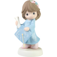 ✿ New PRECIOUS MOMENTS Porcelain Figurine FUTURE BELONGS TO YOU Graduation Girl picture