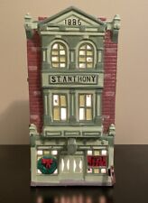 Dept 56 Retired Snow Village 1987 St. Anthony Hotel/Post Office #50067 w/Flag picture