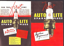 1936 Print Ad Auto lite Spark Plugs 2 Page Ad Both Sides picture