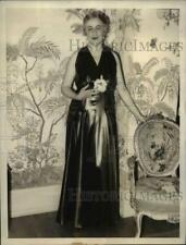 1933 Press Photo Ruth Bryan Owen in Dress for Roosevelt Inaguration - nef29283 picture