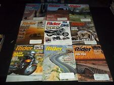 1998-2001 RIDER MAGAZINE LOT OF 28 ISSUES - NICE MOTOR CYCLES FAST BIKES - M 505 picture