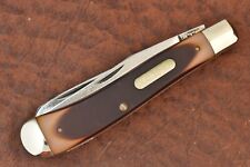 VINTAGE SCHRADE MADE IN USA OLD TIMER SAWCUT DELRIN TRAPPER KNIFE 94OT (15842) picture